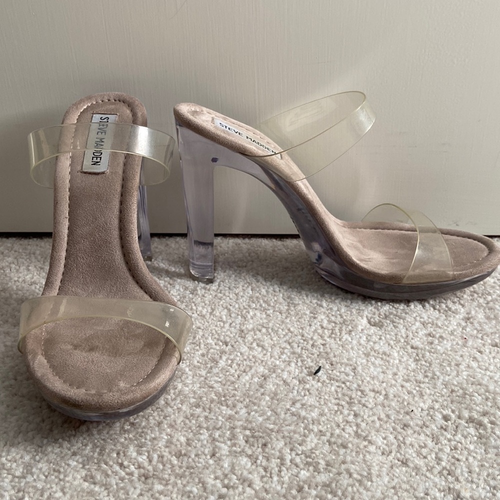 STEVE MADDEN - Clear Glassy Pump